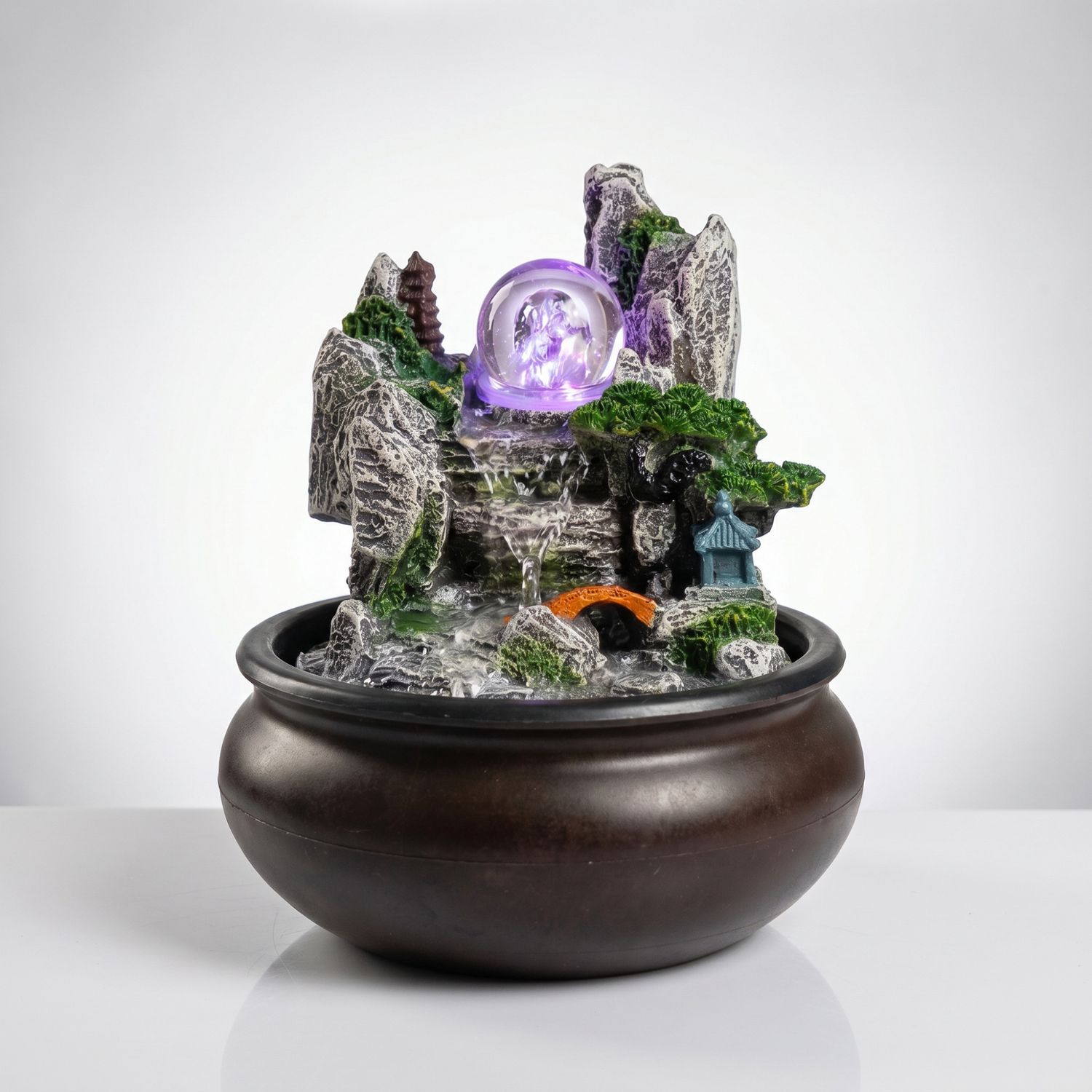 Mystic Mountain Orb Fountain ( 8 X 5 Inches)